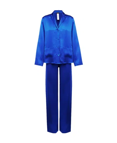 La Perla Pajamas Shirt And Trousers Suit In Blue
