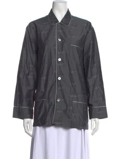 Pre-owned La Perla Patterned Pajamas In Grey