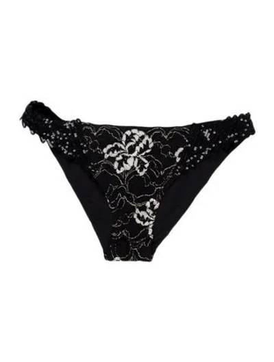 Pre-owned La Perla Patterned Sequin Embellishments Bottoms W/ Tags In Multi