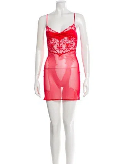 Pre-owned La Perla Pleated Accents Nightgown W/ Tags In Pink