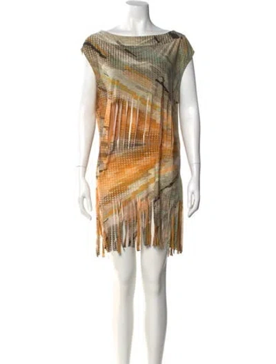 Pre-owned La Perla Printed Mini Dress In Multi