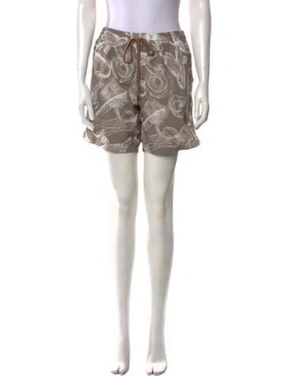 Pre-owned La Perla Printed Mini Shorts W/ Tags In Gray