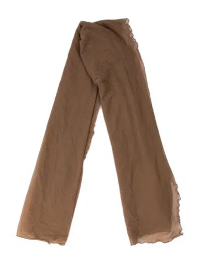 Pre-owned La Perla Printed Scarf In Brown