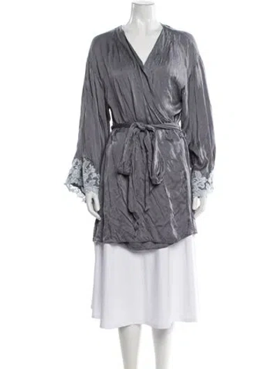 Pre-owned La Perla Robe In Gray