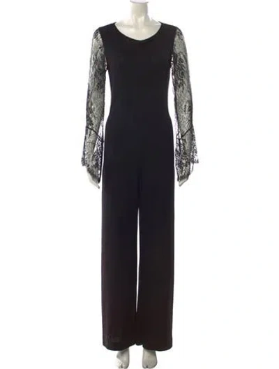 Pre-owned La Perla Scoop Neck Jumpsuit In Black