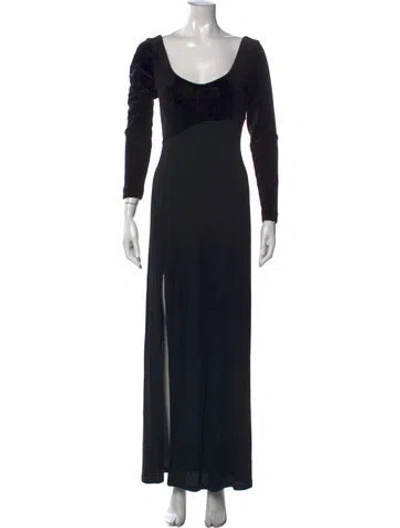 Pre-owned La Perla Scoop Neck Long Dress In Blue