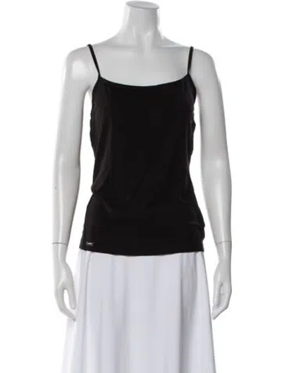Pre-owned La Perla Scoop Neck Sleeveless Top In Black