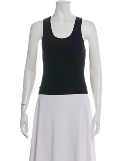 Pre-owned La Perla Scoop Neck Sleeveless Top In Black