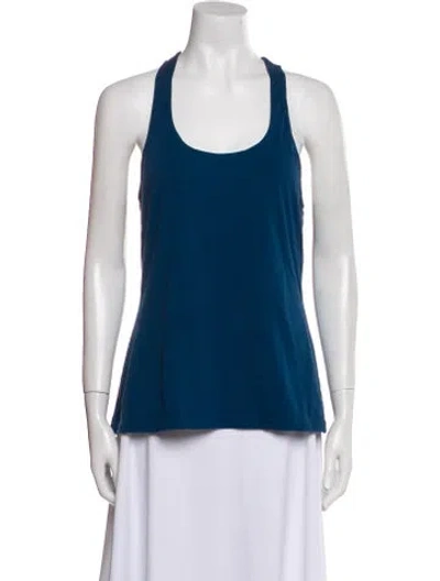 Pre-owned La Perla Scoop Neck Sleeveless Top In Blue