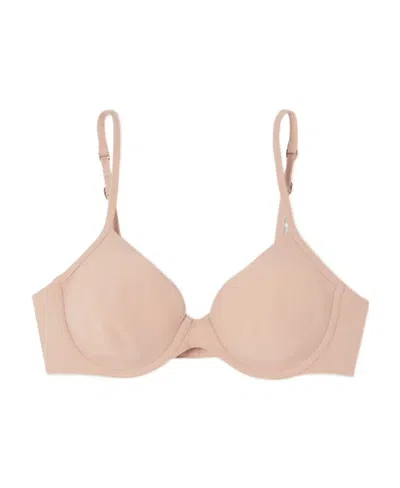 La Perla Second Skin Stretch Muslin Bra Underwear In Brown