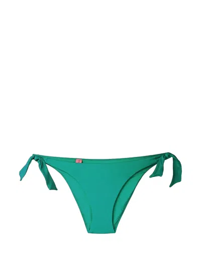 La Perla Side-tie Bikini Bottoms In Green
