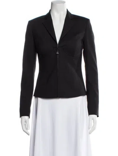 Pre-owned La Perla Silk Blazer In Black