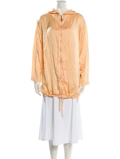 Pre-owned La Perla Silk Jacket In Orange