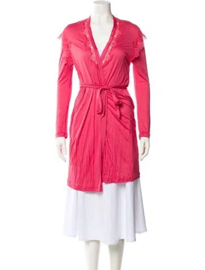Pre-owned La Perla Silk Jacket In Pink