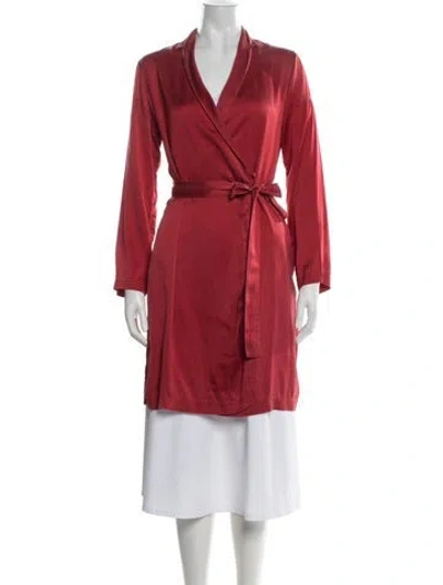 Pre-owned La Perla Silk Jacket In Red