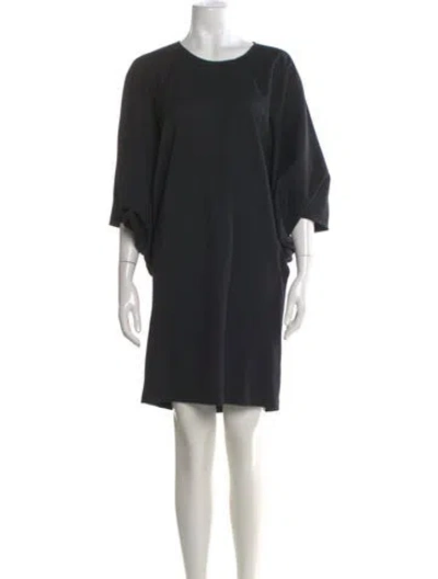 Pre-owned La Perla Silk Knee-length Dress In Black