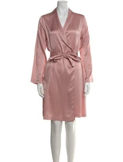 Pre-owned La Perla Silk Knee-length Dress In Pink