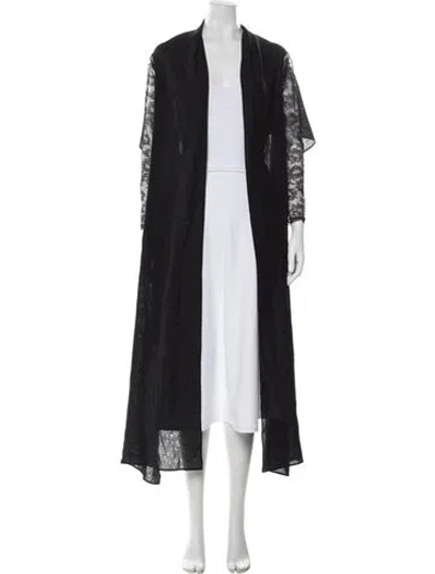 Pre-owned La Perla Silk Lace Pattern Top W/ Tags In Black