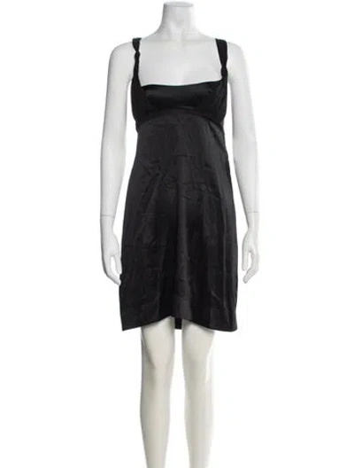 Pre-owned La Perla Silk Lace Trim Embellishment Nightgown In Black