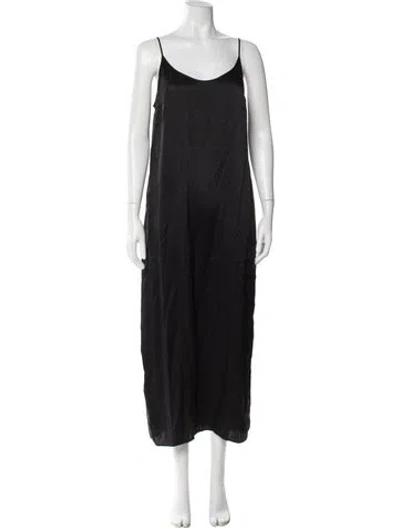 Pre-owned La Perla Silk Long Dress In Blue