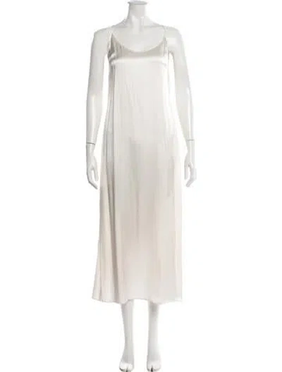 Pre-owned La Perla Silk Midi Length Dress In Neutrals
