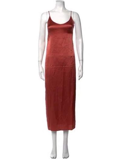 Pre-owned La Perla Silk Midi Length Dress W/ Tags In Pink