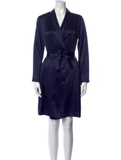 Pre-owned La Perla Silk Mini Dress In Black