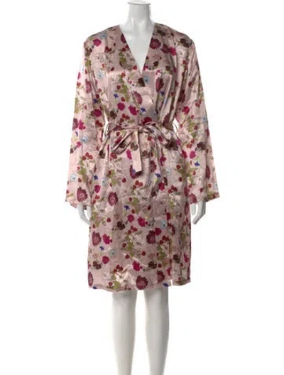 Pre-owned La Perla Silk Mini Dress In Pink