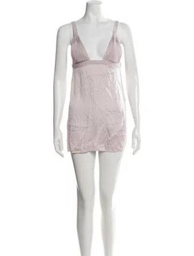 Pre-owned La Perla Silk Mini Dress In Pink
