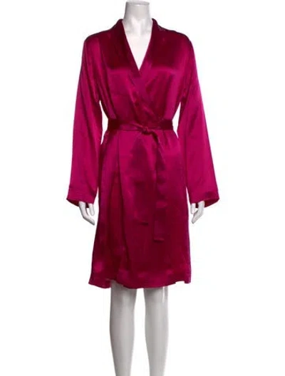 Pre-owned La Perla Silk Mini Dress In Pink