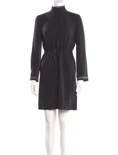 Pre-owned La Perla Silk Mini Dress W/ Tags In Black