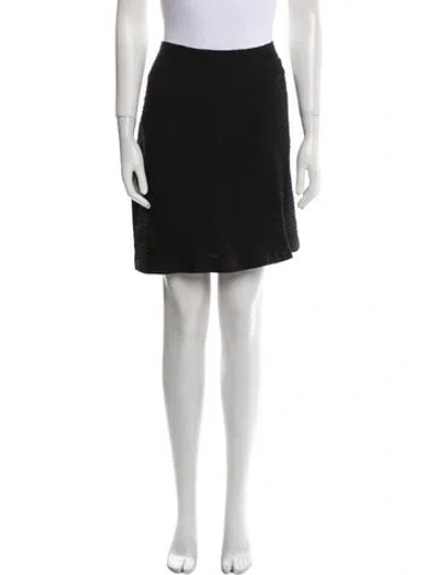 Pre-owned La Perla Silk Mini Skirt In Black