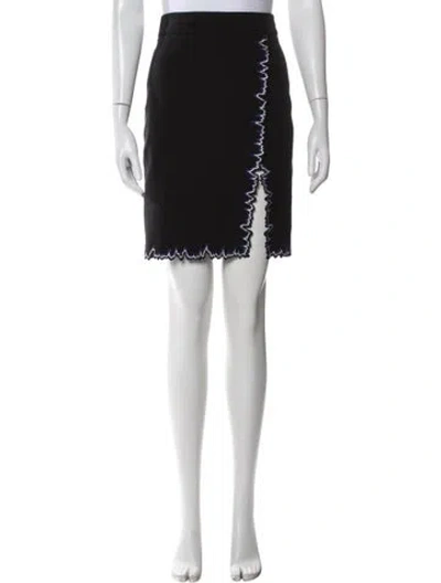 Pre-owned La Perla Silk Mini Skirt In Black
