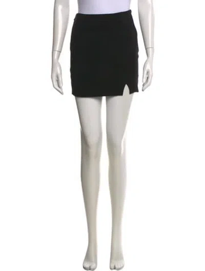 Pre-owned La Perla Silk Mini Skirt In Black