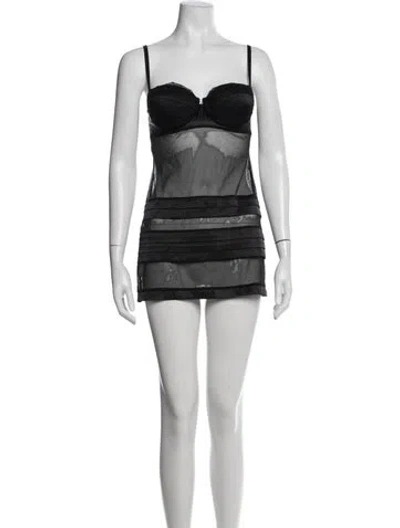 Pre-owned La Perla Silk Nightgown In Black