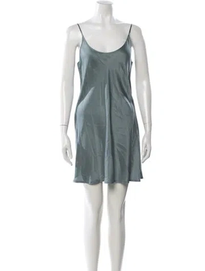 Pre-owned La Perla Silk Nightgown In Blue