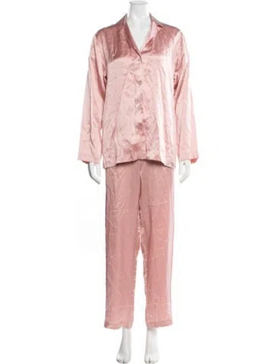 Pre-owned La Perla Silk Pant Set In Pink