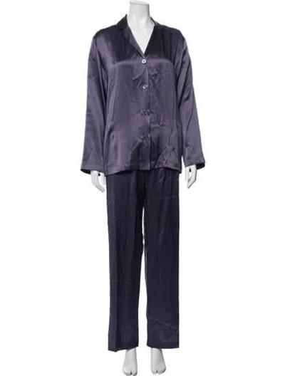 Pre-owned La Perla Silk Pant Set In Purple