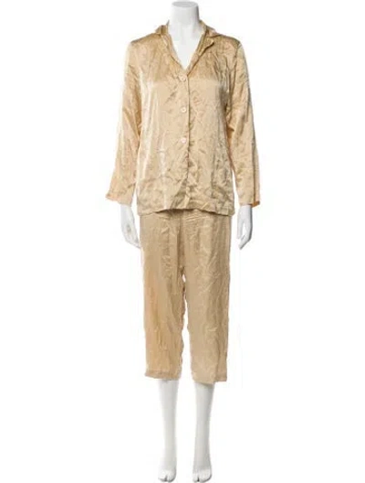 Pre-owned La Perla Silk Printed Set In Neutral