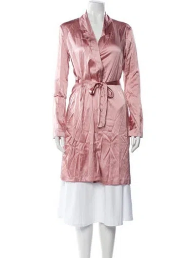 Pre-owned La Perla Silk Robe In Pink