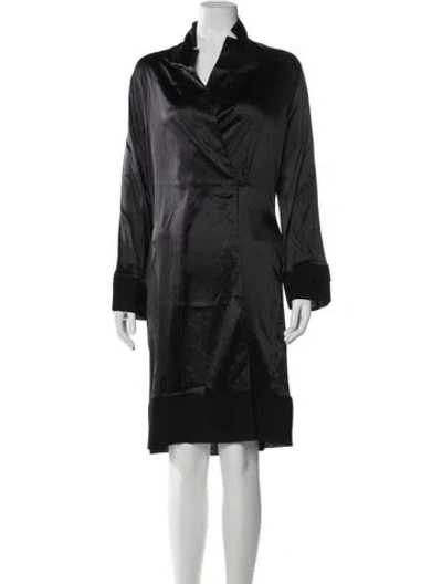 Pre-owned La Perla Silk Robe W/ Tags In Black