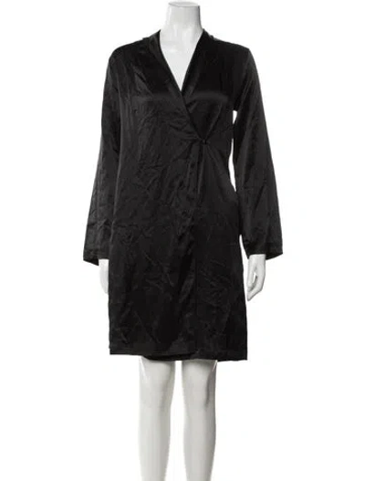 Pre-owned La Perla Silk Robe W/ Tags In Black