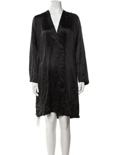 Pre-owned La Perla Silk Robe W/ Tags In Black