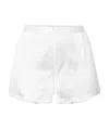 La Perla Silk-satin Night Shorts In White