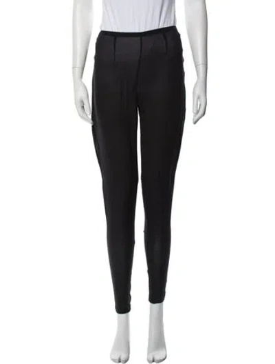 Pre-owned La Perla Silk Skinny Leg Pants In Black