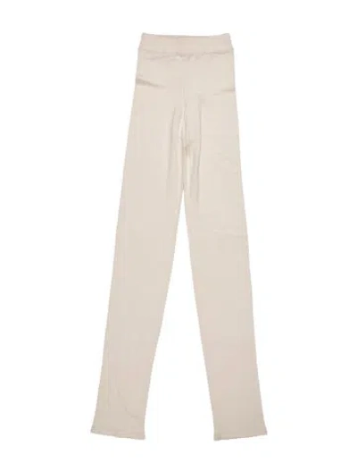 Pre-owned La Perla Silk Skinny Leg Pants In Neutrals