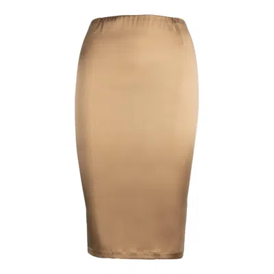 Pre-owned La Perla Silk Skirt - '00s In Brown
