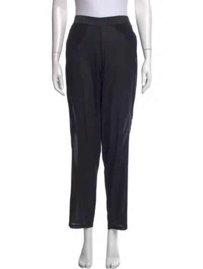 Pre-owned La Perla Silk Straight Leg Pants In Black