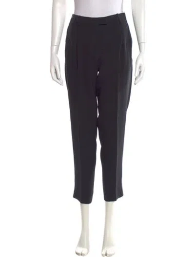 Pre-owned La Perla Silk Straight Leg Pants In Blue