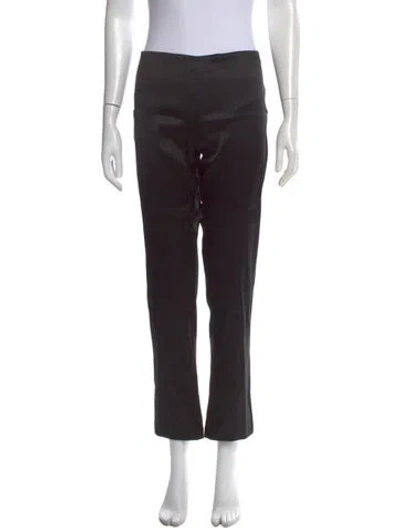 Pre-owned La Perla Silk Straight Leg Pants In Blue